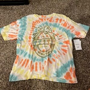 womens RVCA boyfriend tee brand new